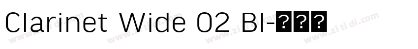 Clarinet Wide 02 Bl字体转换